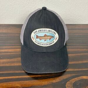 Dos Amigos Anglers Fly Shop Guest Services Pacific 104C Headwear Fish Logo Cap